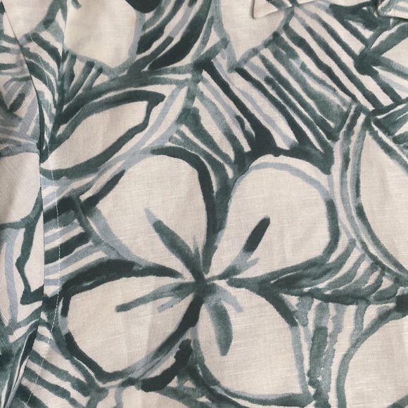 Nautica men’s 55% linen tropical print short sleeve shirt size extra-large - Picture 6 of 7